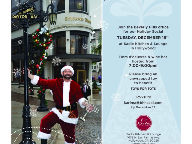 Holiday Party Invitation: Berkshire Hathaway HomeServices Beverly Hills Office
